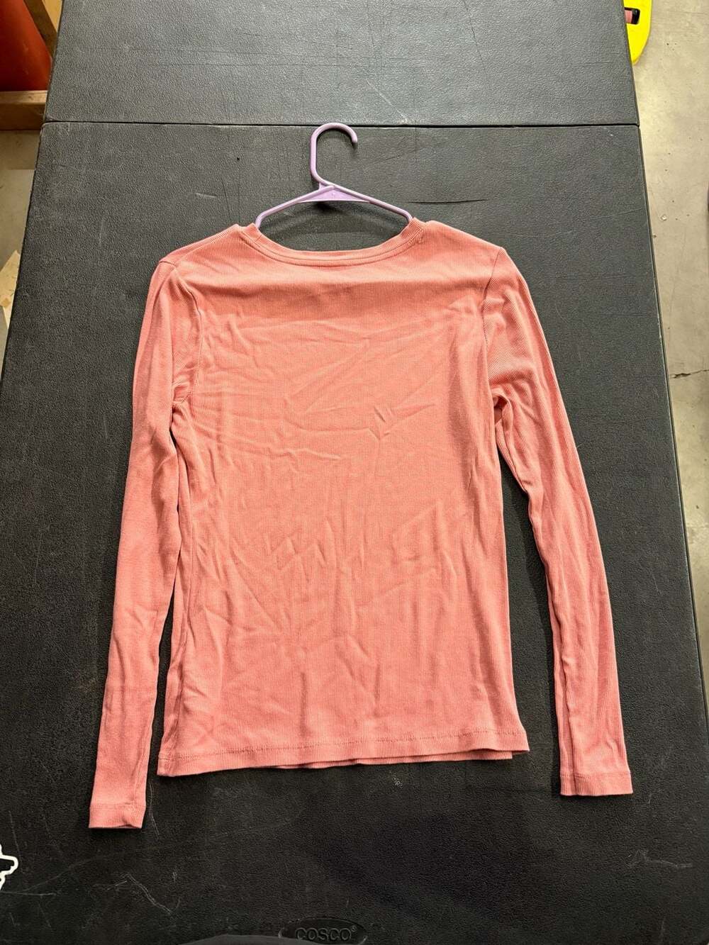 A New Day Ribbed Long Sleeve Top Size Small Pink - Picture 3 of 3